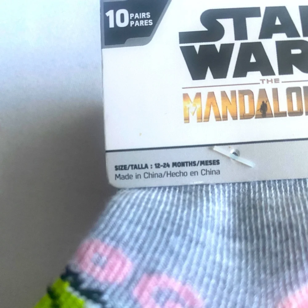 10pk Safety‎ Toes Sock With Lining Baby Girls Size 12-14 Months